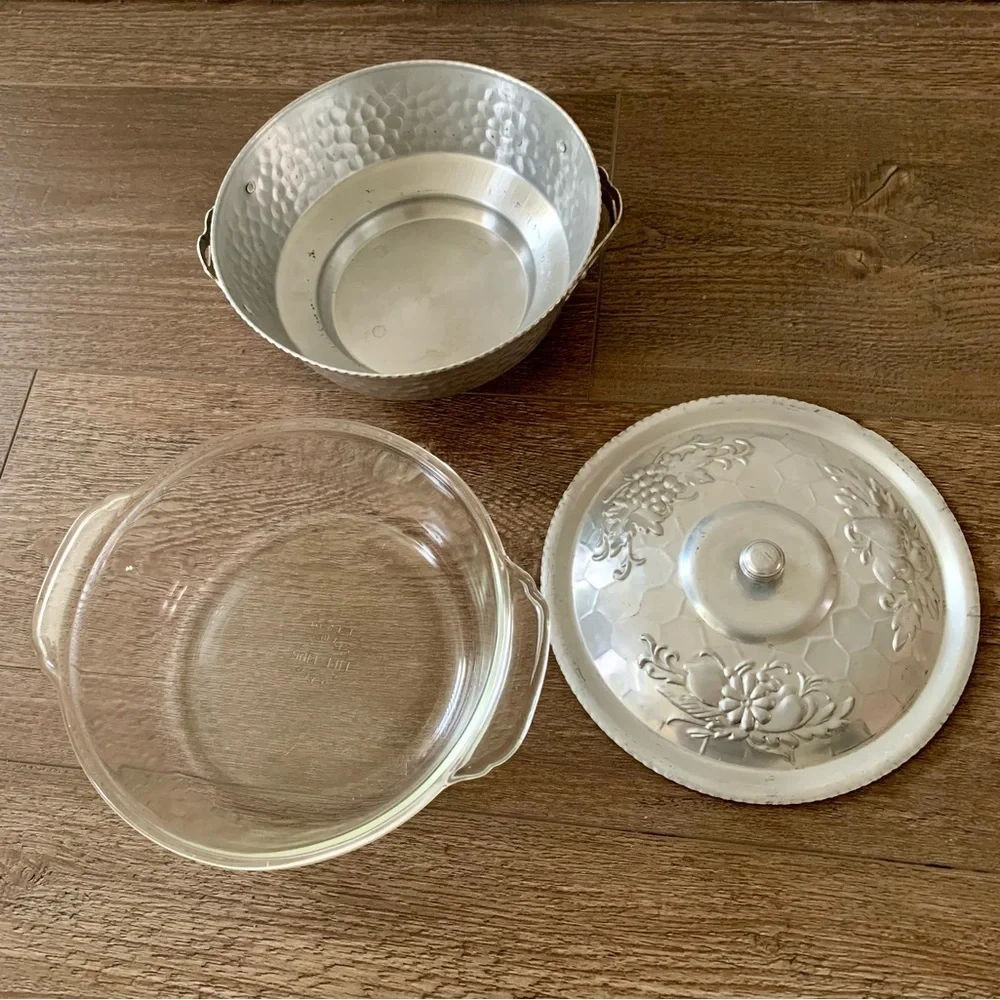Vintage Aluminum Bowl Dish Nasco Italy